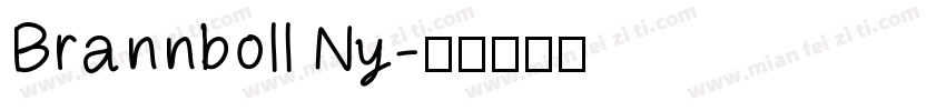 Brannboll Ny字体转换